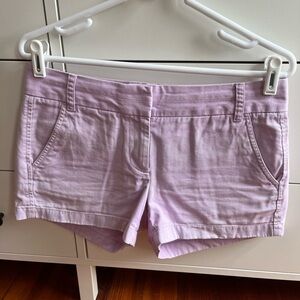 J. Crew Chino Shorts Purple